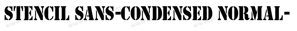 Stencil Sans-Condensed Normal字体转换